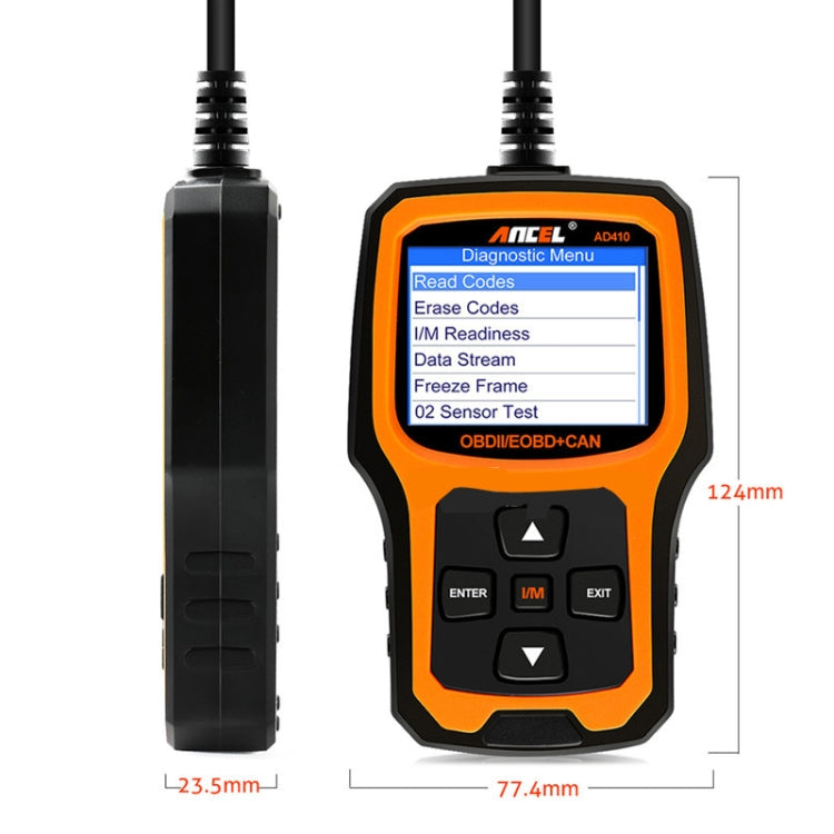 Scanner diagnostico automatico universale per auto ANCEL AD410 OBD2, ANCEL AD410