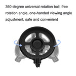 Supporto di rotazione a 360 gradi per auto con stick di ricarica wireless per Apple MagSafe, K74, K76, K77, K78, K710