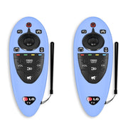 Custodia protettiva in silicone antipolvere per telecomando da 2 pezzi per telecomando LG AN-MR500, Black, Blue, Red, Night Light Blue, Night Light Green