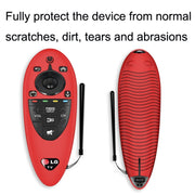 Custodia protettiva in silicone antipolvere per telecomando da 2 pezzi per telecomando LG AN-MR500, Black, Blue, Red, Night Light Blue, Night Light Green