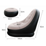 Divano pigro gonfiabile per pausa pranzo, consegna casuale colore inferiore, stile:, Sofa+Pedal, Single Sofa
