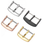 Accessori per orologio con fibbia ad ardiglione in acciaio inossidabile placcato IP da 10 pezzi, Silver 12mm, Silver 14mm, Silver 16mm, Silver 18mm, Silver 20mm, Rose Gold 12mm, Rose Gold 14mm, Rose Gold 16mm, Rose Gold 18mm, Rose Gold 20mm            ...