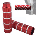 FMFXTR Sedile posteriore per bicicletta Pedale posteriore posteriore universale, Red Large Hole Long, Red Small Hole Short, Blue Large Hole Long, Blue Small Hole Short, Green Small Hole Short, Black Large Hole Long, Black Small Hole Short