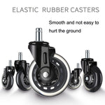 5 PCS Mobili PU Universal Plug Caster Sedia da ufficio Ruota muta, Dimensioni:, 2 Inch, 2.5 Inch, 3 Inch