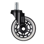 5 PCS Mobili PU Universal Plug Caster Sedia da ufficio Ruota muta, Dimensioni:, 2 Inch, 2.5 Inch, 3 Inch