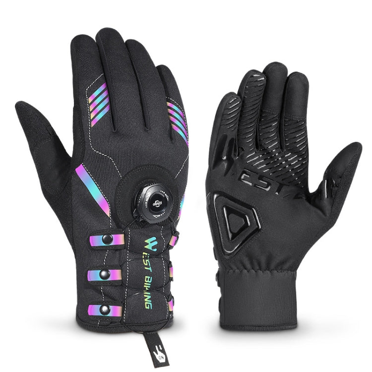 WEST BIKING Guanti da ciclismo autobloccanti traspiranti a dita lunghe con fibbia, M, L, XL, 2XL