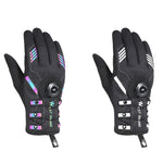 WEST BIKING Guanti da ciclismo autobloccanti traspiranti a dita lunghe con fibbia, M, L, XL, 2XL