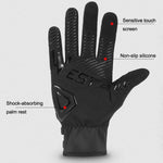 WEST BIKING Guanti da ciclismo autobloccanti traspiranti a dita lunghe con fibbia, M, L, XL, 2XL