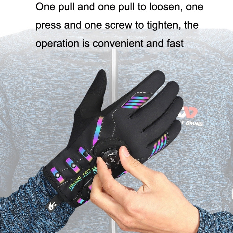 WEST BIKING Guanti da ciclismo autobloccanti traspiranti a dita lunghe con fibbia, M, L, XL, 2XL