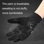 WEST BIKING Guanti da ciclismo autobloccanti traspiranti a dita lunghe con fibbia, M, L, XL, 2XL