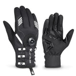 WEST BIKING Guanti da ciclismo autobloccanti traspiranti a dita lunghe con fibbia, M, L, XL, 2XL