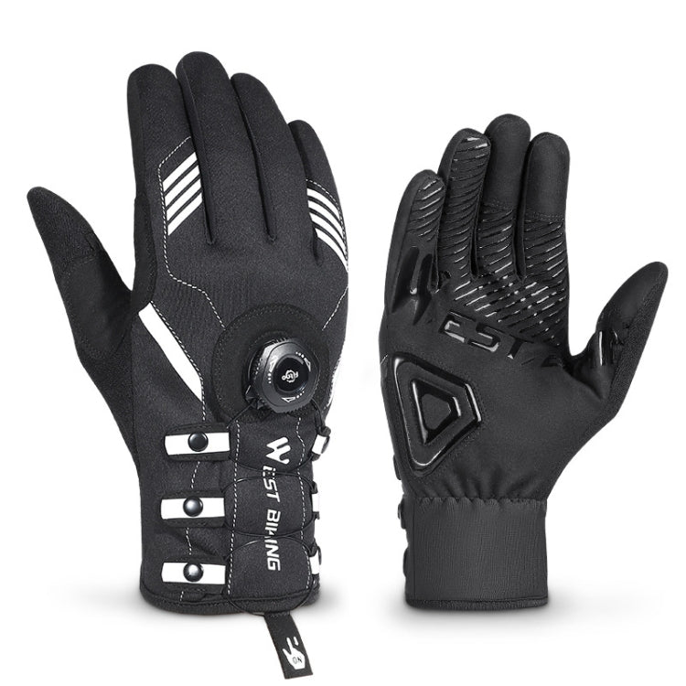 WEST BIKING Guanti da ciclismo autobloccanti traspiranti a dita lunghe con fibbia, M, L, XL, 2XL