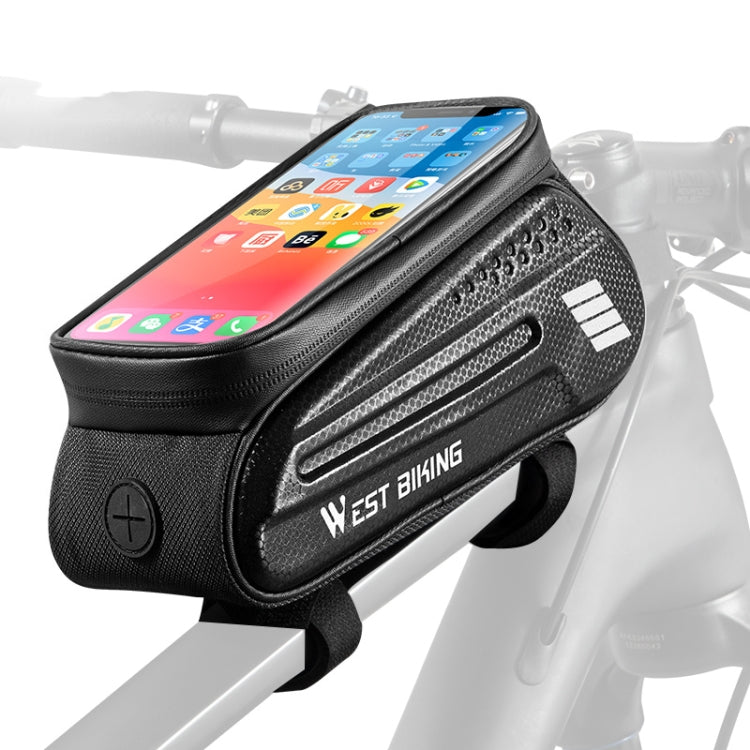 WEST BIKING Borsa da sella per telefono cellulare con guscio rigido per bicicletta Borsa da sella per touch screen