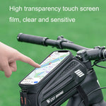 WEST BIKING Borsa da sella per telefono cellulare con guscio rigido per bicicletta Borsa da sella per touch screen