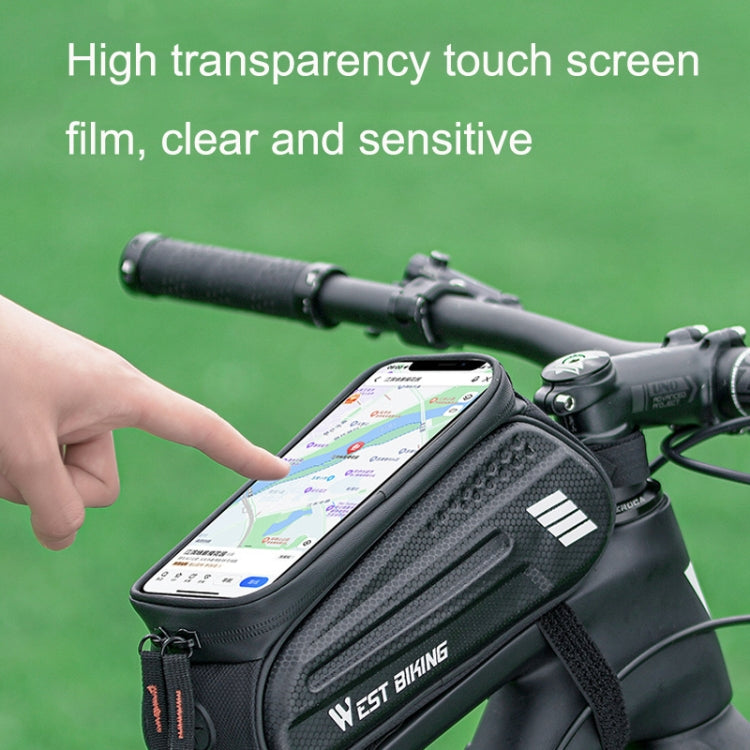 WEST BIKING Borsa da sella per telefono cellulare con guscio rigido per bicicletta Borsa da sella per touch screen