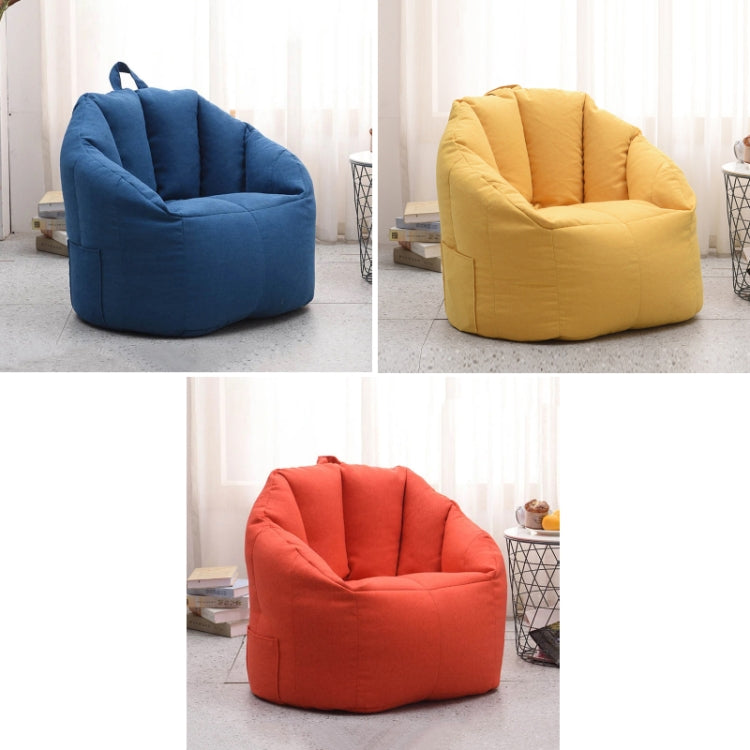 Fodera in tessuto sfoderabile e lavabile per divano pigro in cotone, Royal Blue, Lemon Yellow, Watermelon Red