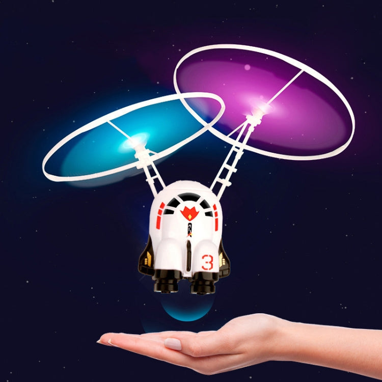 Giocattolo luminoso del robot della girobussola degli aerei dell'uomo d'acciaio di induzione per i bambini, Blue Astronauts, Pink Astronaut, White Astronauts, Cosmic Spacecraft, Cosmic Explorer