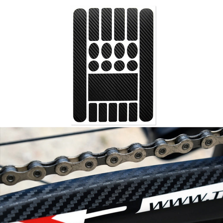6 PCS FMFXTR Pellicola protettiva per forcella anteriore con adesivo per catena di protezione per biciclette, Carbon Fiber, Matt Color, Transparent