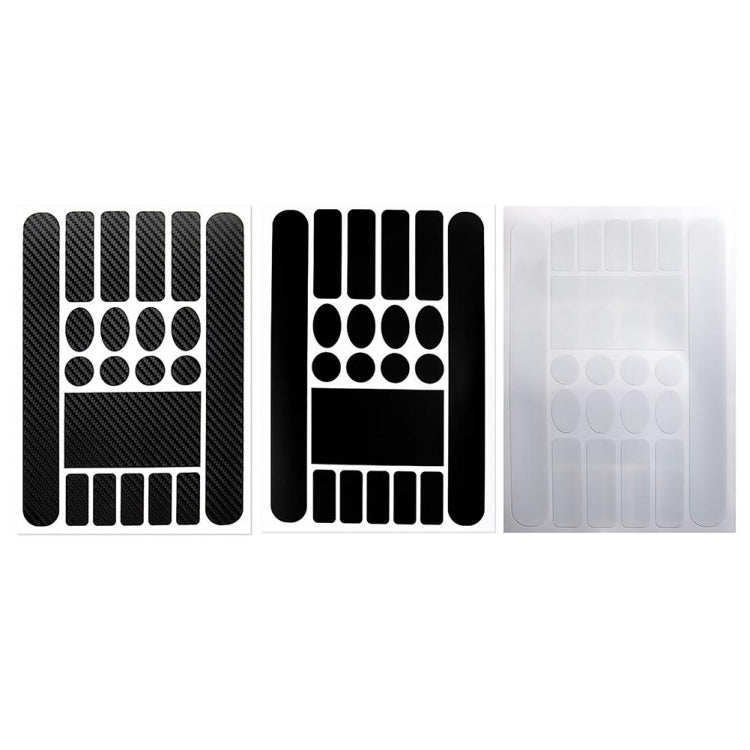 6 PCS FMFXTR Pellicola protettiva per forcella anteriore con adesivo per catena di protezione per biciclette, Carbon Fiber, Matt Color, Transparent