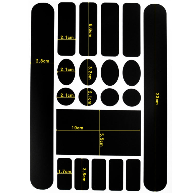 6 PCS FMFXTR Pellicola protettiva per forcella anteriore con adesivo per catena di protezione per biciclette, Carbon Fiber, Matt Color, Transparent