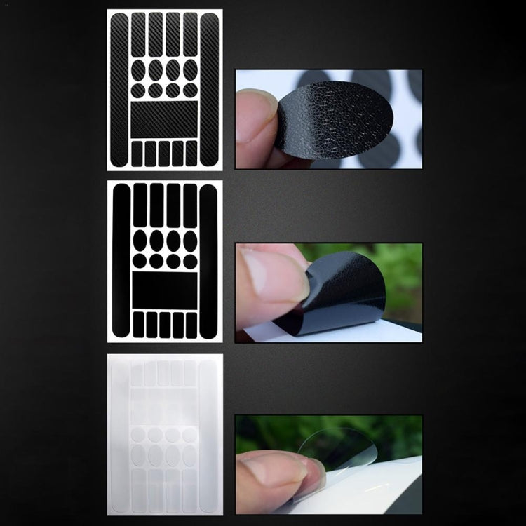 6 PCS FMFXTR Pellicola protettiva per forcella anteriore con adesivo per catena di protezione per biciclette, Carbon Fiber, Matt Color, Transparent