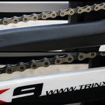 6 PCS FMFXTR Pellicola protettiva per forcella anteriore con adesivo per catena di protezione per biciclette, Carbon Fiber, Matt Color, Transparent