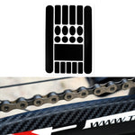 6 PCS FMFXTR Pellicola protettiva per forcella anteriore con adesivo per catena di protezione per biciclette, Carbon Fiber, Matt Color, Transparent