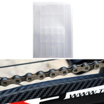6 PCS FMFXTR Pellicola protettiva per forcella anteriore con adesivo per catena di protezione per biciclette, Carbon Fiber, Matt Color, Transparent
