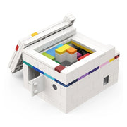 BuildMoc Scatola di decrittazione per giocattoli a blocchi ad incastro Rainbow Road, BuildMoc Interlocking Block