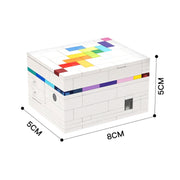 BuildMoc Scatola di decrittazione per giocattoli a blocchi ad incastro Rainbow Road, BuildMoc Interlocking Block