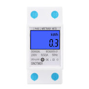 DDS528L Display retroilluminato Contatore di energia ferroviario monofase domestico 5-32A, 230V 50Hz Backlight Display, 110V 60Hz Backlight Display