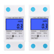 DDS528L Display retroilluminato Contatore di energia ferroviario monofase domestico 5-32A, 230V 50Hz Backlight Display, 110V 60Hz Backlight Display