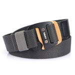 AWMN Cintura da uomo con fibbia sportiva in tessuto elasticizzato casual, lunghezza:, 120cm