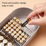 Scatola di immagazzinaggio della batteria per uso domestico Scatola dell'organizzatore di immagazzinaggio del caricatore del cavo dati, Pink Single Layer, Blue Single Layer, Yellow Single Layer, Gray White Single Layer, Pink Double Layer               ...