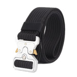 Cintura in nylon intrecciato con fibbia a sgancio rapido, Green, Khaki, Black, Grey, Black Red Edge, Black Blue Edge, Dark Royal Blue, Wolf Brown