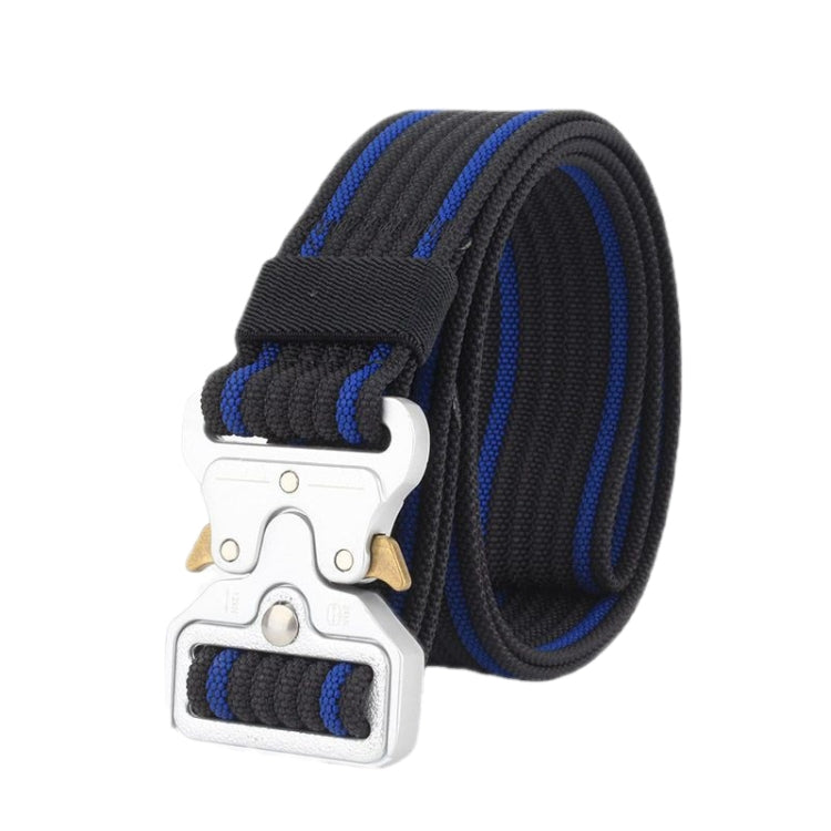 Cintura in nylon intrecciato con fibbia a sgancio rapido, Green, Khaki, Black, Grey, Black Red Edge, Black Blue Edge, Dark Royal Blue, Wolf Brown
