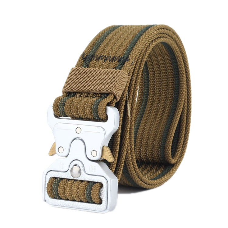 Cintura in nylon intrecciato con fibbia a sgancio rapido, Green, Khaki, Black, Grey, Black Red Edge, Black Blue Edge, Dark Royal Blue, Wolf Brown
