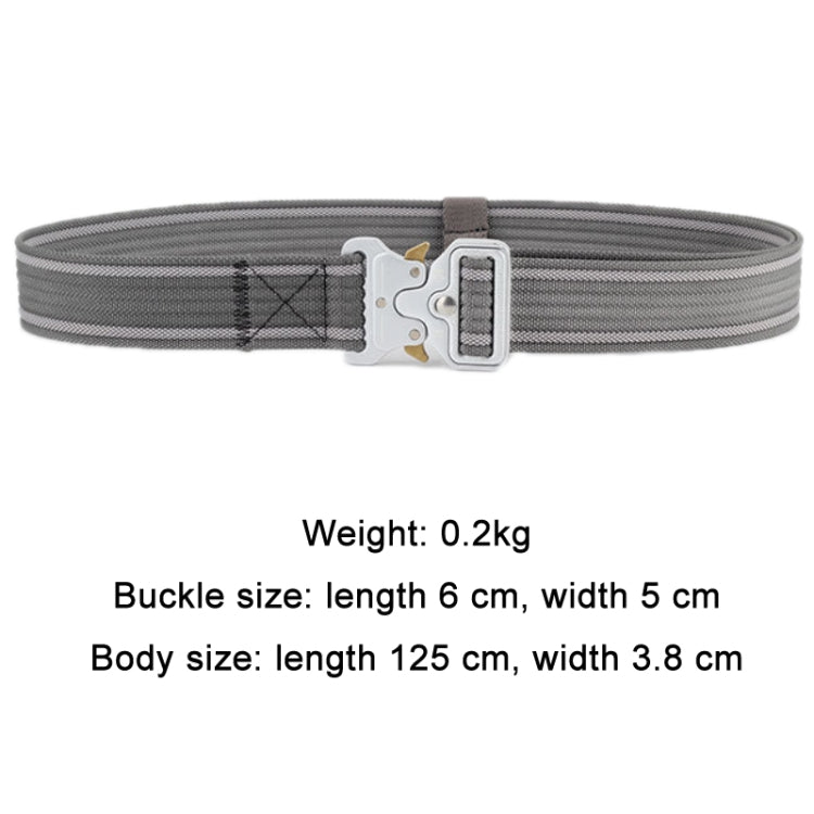 Cintura in nylon intrecciato con fibbia a sgancio rapido, Green, Khaki, Black, Grey, Black Red Edge, Black Blue Edge, Dark Royal Blue, Wolf Brown