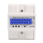 Contatore elettrico trifase 3x5-80A 400V con display LCD