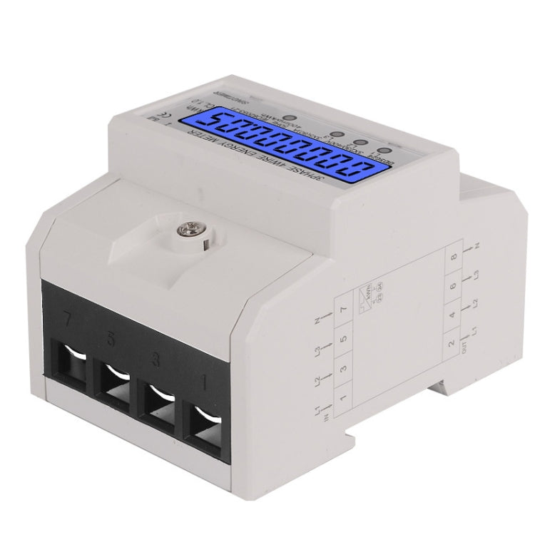 Contatore elettrico trifase 3x5-80A 400V con display LCD