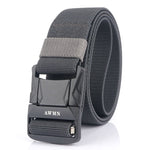 AWMN Cintura da uomo in nylon elastico con fibbia in metallo, lunghezza:, 120cm