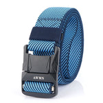 AWMN Cintura da uomo in nylon elastico con fibbia in metallo, lunghezza:, 120cm