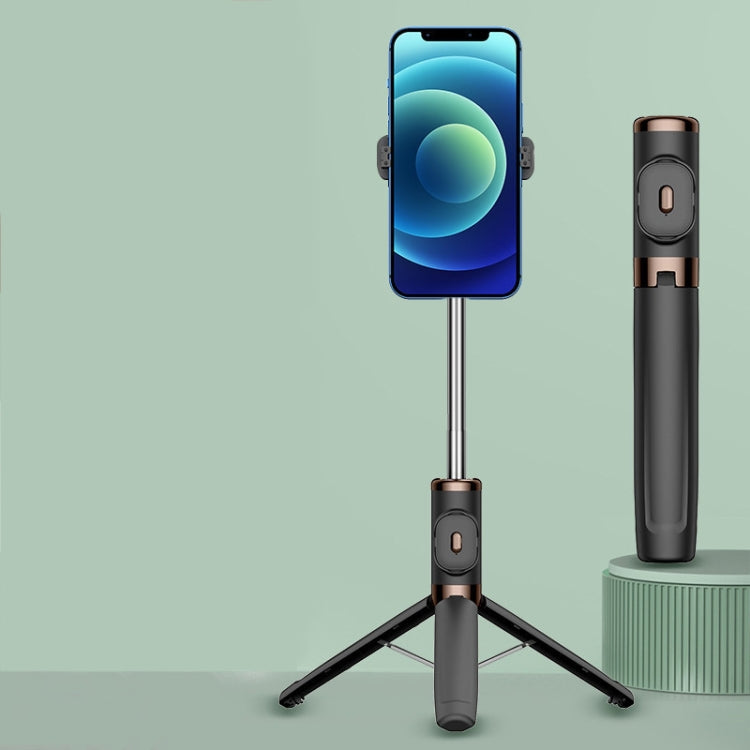 Rinforzo integrato Keel Live Desktop Bluetooth Mobile Selfie Stick, Black, Youth Green, China Red, Lemon Yellow