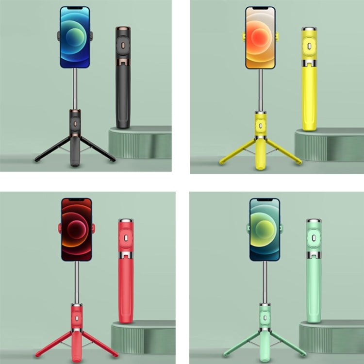 Rinforzo integrato Keel Live Desktop Bluetooth Mobile Selfie Stick, Black, Youth Green, China Red, Lemon Yellow