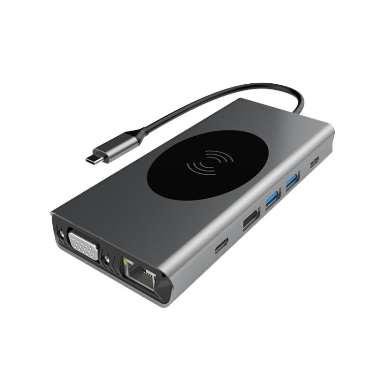 Hub di ricarica wireless per docking station di tipo C 13 in 1 BX13V, BX13V