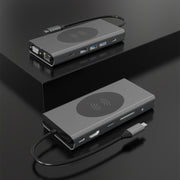 Hub di ricarica wireless per docking station di tipo C 13 in 1 BX13V, BX13V