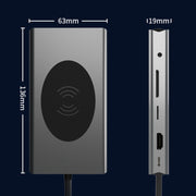 Hub di ricarica wireless per docking station di tipo C 13 in 1 BX13V, BX13V