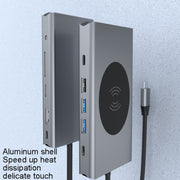 Hub di ricarica wireless per docking station di tipo C 13 in 1 BX13V, BX13V