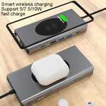 Hub di ricarica wireless per docking station di tipo C 13 in 1 BX13V, BX13V