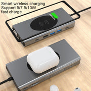 Hub di ricarica wireless per docking station di tipo C 13 in 1 BX13V, BX13V
